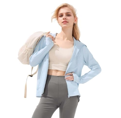 BENEUNDER Cooling Women's UPF 50+ Sun Protection Lightweight Hoodie Jacket Long Sleeve Active Sun Shirts for Outdoor Workout - Image 1