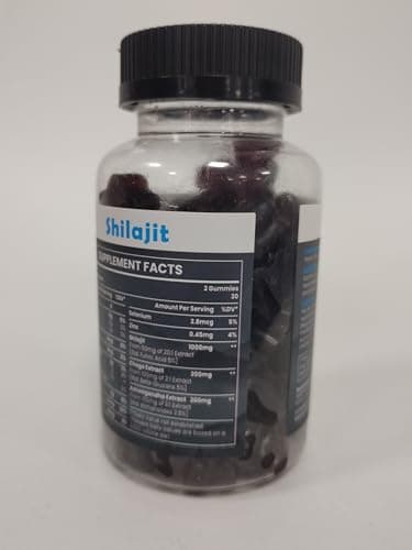 Organic Shilajit Gummies 1400mg, Shilajit for Men & Women, Sugar-Free, Energy, Focus and Immune, 85+ Trace Minerals & Fulvic Acid, 100% Natural, Vegan, 120 Count - Thumbnail 4
