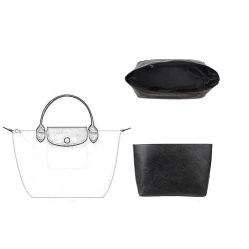 Eorakla Slim Purse Organizer Insert for Longchamp Le Pliage Medium – Lightweight Tyvek Handbag Organizer, Structured Bag Insert with Multi Pockets, Water-Resistant & Durable - Image 1