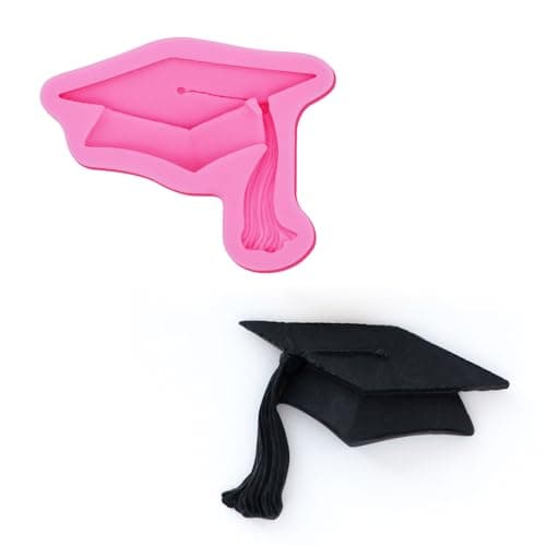 Graduation Candy Chocolate Molds 2026 Graduation Party Favors Congratulations Congrats Grad Cake Cupcake Toppers Decorations Silicone Candy Melts Fondant Cookie Cake Pop Gummy Molds for Baking, 6 Pcs - Thumbnail 5
