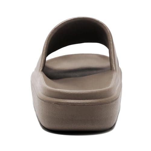 GETOEU Cloud Slides for Women and Men Pillow Slides Slip-Resistant Shower Shoes Recovery Slide Sandals Cushioned Thick Pillow Slippers Comfort Indoor and Outdoor Slide,Brown - Thumbnail 4