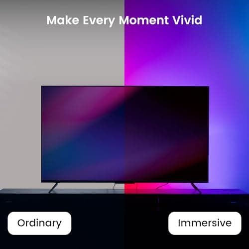 YEELIGHT LED Strip Lights, 20FT Smart Light Strips with 108 LEDs and Music Sync, RGB Color Changing Light with Bluetooth Connected and APP Control, Led Lights for Bedroom, Living Room, Home Decor - Thumbnail 5