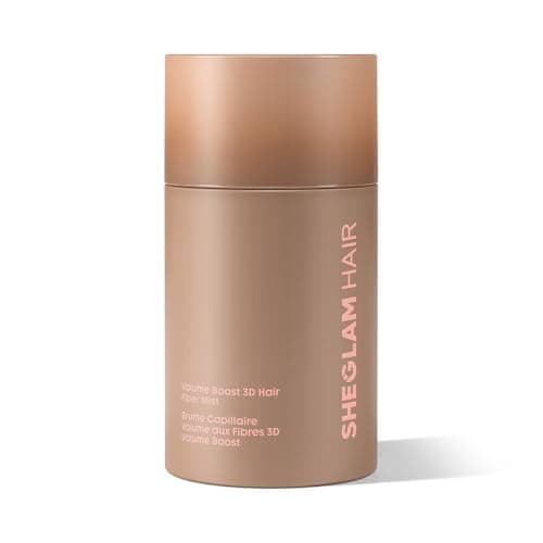 SHEGLAM Ebony Hair Building Fibers 15g, Volume Boost Hair Fiber Mist, Hair Thickening Powder for Thinning Hair, Instant Fuller Hairline & Gray Hair Coverage, 72Hr Long Lasting for Men & Women