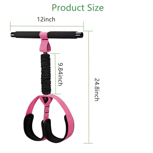 Arisenca Portable Pedal Resistance Band with Handles, Foot Pedal Exercise Band for Home Workout, Full Body Resistance Trainer for Abs, Arms, Legs and Core - Thumbnail 2
