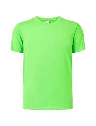 PATPAT Boys Neon Shirt Size 5-6 Years Green Dry Fit Athletic T Shirts Youth Short Sleeve Rash Guard Performance Moisture Wicking Top Sports Undershirt for Boy - Image 1