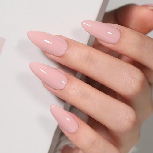 SHOYUM Nude Pink Gel Nail Polish 15ml Natural Neutral Gel Polish Color Soak Off U V LED Nail Lamp Gel Polish Nail Art Gel 0.51Oz Gift for Women - Image 1
