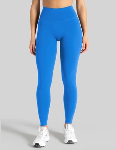Unthewe High Waisted Butt Lifting Workout Gym Leggings for Women Buttery Soft Athletic Yoga Pants(U810-Royal Blue-M) - Thumbnail 2