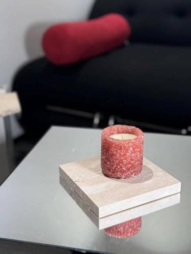 Crystal Geode Candle Healing Energy Stone, Rose Quartz Cinnamon, Gourmand Perfume - Handmade Wishing Gifts, Attraction, Mindful Intentions, Home Decoration Valentine Decor - Love Gifts for Women - Thumbnail 5