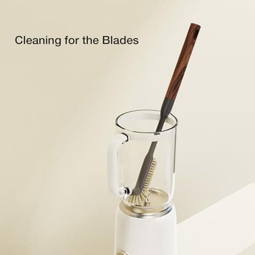 Cleaning Brush, Diveotree Hard Bristle Brush for Deep Cleaning Grout, Sink, Cup, Teapot, Bottle, Blender, Multi-Purpose Brush wih Long Handle for Kitchen (Brown) - Thumbnail 6