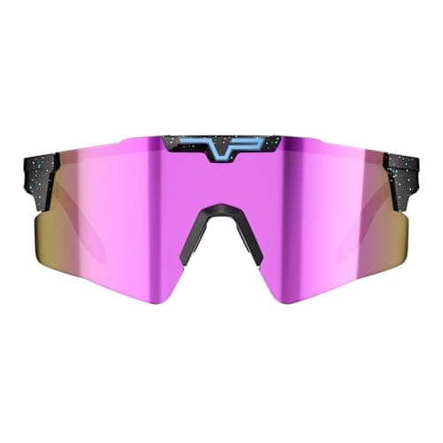 KAPVOE Polarized Sunglasses for Men Women, UV400 Shield Style Sunglasses, Lightweight TR90 Frame, Adjustable Temples for Driving Beach Travel