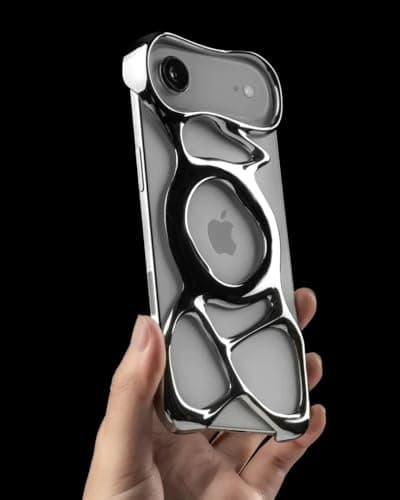 Angry miao AM Emptiness iPhone Air Case – Ultra-Light Clear PC Protective Case with Skeleton Design, Hollow Frame for Better Heat Dissipation, MagSafe Compatible with Premium Finish - Thumbnail 3