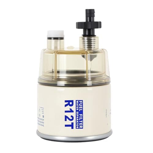 AUIVERED R12T Fuel Filter Water Separator with Collection Bowl- Replaces# S3240 R12T 120AT 18-7987 NPT ZG1/4-19 Automotive Parts with Fitting - Image 1