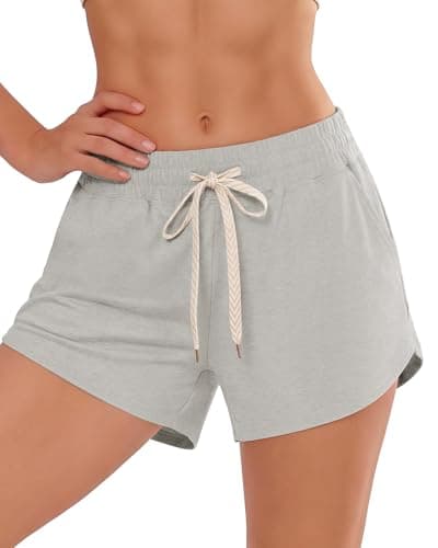 iceROSE Sweat Shorts for Women, Athletic Running Workout Drawstring Casual Lounge Loose Summer Shorts with Pockets - Image 1