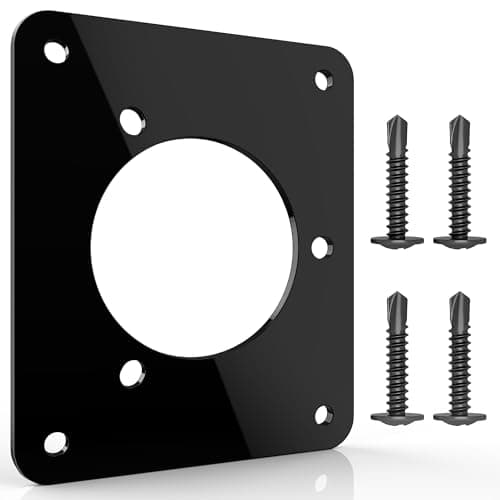 Golf Cart Charging Port Adapter 3 Holes, 110V AC 36V Adapter Plate Compatible with Noco GCP1 EZGO TXT EZ-GO Golf Cart Lithium Battery Conversion Install and On Board Charging