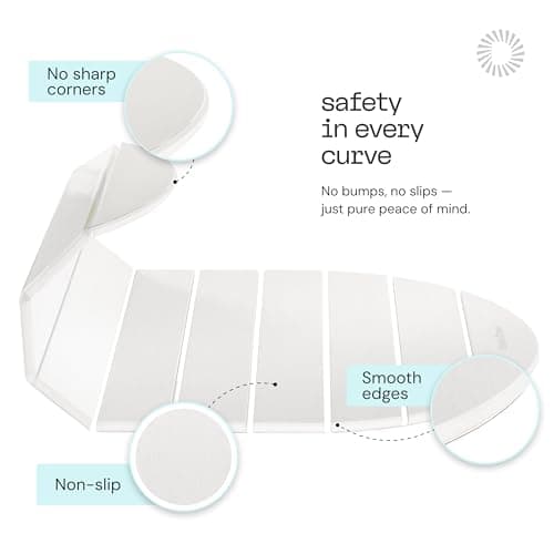 Deepstone Foldable Stone Bath Mat – Large Diatomaceous Earth Mat, Quick Dry with Non-Slip Base, Water Absorbing Bathroom and Shower Stone Mat, Easy to Clean (24” x 15”), White - Thumbnail 6