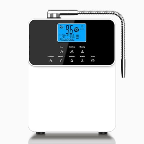 11 Titanium Plates Alkaline Water Machine, Alkaline Water Ionizer Machine for Home, pH4-10.5 Acid Water Purifier, Water Filter Up to -600mV ORP|10000L Per Filter, Auto-Cleaning - Image 1