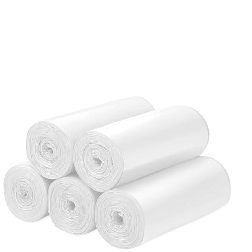 Trash bags 13 Gallon Biodegradable: Aievrgad Garbage bags for tall kitchen trash can liner, 50 count,Unscented, Heavy Duty, Thickened 1.26 Mil, for food/kitchen waste or Graden,white 50L - Image 1