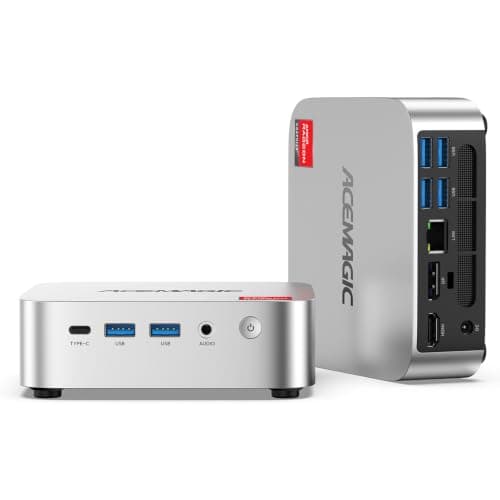 ACEMAGIC K1 Mini PC Windows 11 Pro, AMD Ryzen R2544 8GB DDR4 RAM 256 SSD M.2 3.7GHz (Beat 4300U/3500U) Mini Computers HDMI+DP1.4 Dual 4K UHD, Gigabit Ethernet Mini Desktop PC 28W for Home/Business - Image 1