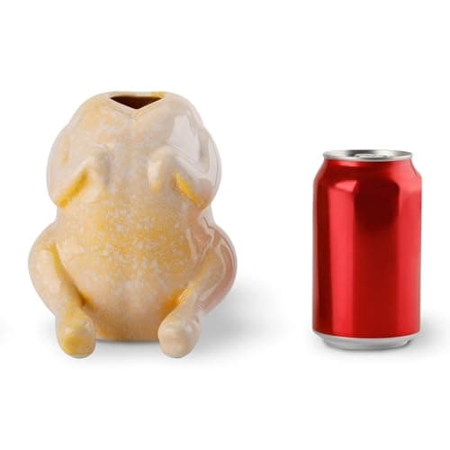 Cute Ceramic Turkey Vase for Flower, Turkey Planter Pot for Home Decor Indoor Outdoor, Unique Vases for Wedding Dinner Table Living Room Office Decorative Vase - Thumbnail 5