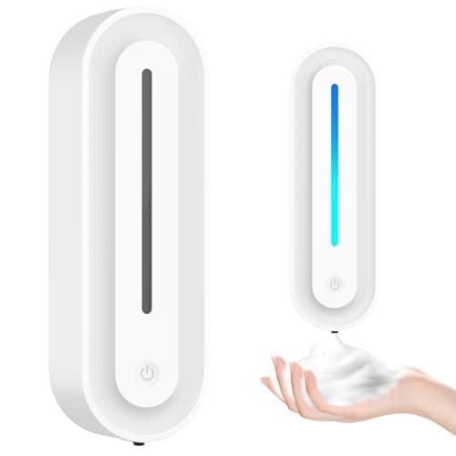 Automatic Soap Dispenser Wall Mount for Bathroom, 14.2oz Rechargeable Touchless Adjustable Auto Smart Foaming Hand Soap Dispenser for Bathroom,Kitchen,Office,Foam - Image 1