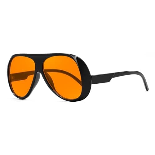 FEISEDY Retro Oversized Aviator Sunglasses Womens Men Trendy Vintage 70s Style Big Square Shield B0344 - Image 1