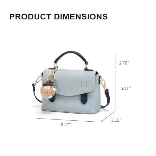 CinvaiKrose Crossbody Bags For Women, Leather Handbags For Women, For Two Carrying Styles With Charms - Thumbnail 5