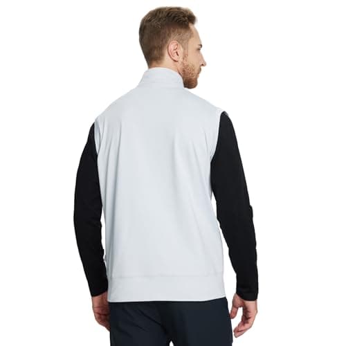 Rouen 1/4 Zip Pullover Mens Golf Vest Athletic Dry Fit Soft Casual Breathable Performance Solid Golf Vests For Men - Thumbnail 4