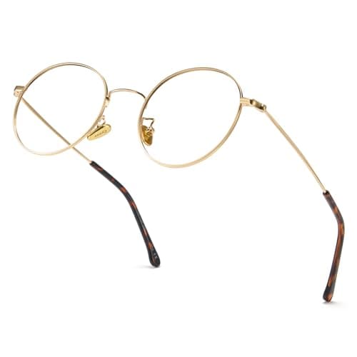Cyxus Blue Light Glasses for Men and Women, Metal Frame Computer Eyeglasses for Office, Gaming, Reading 8090T06-US - Image 1