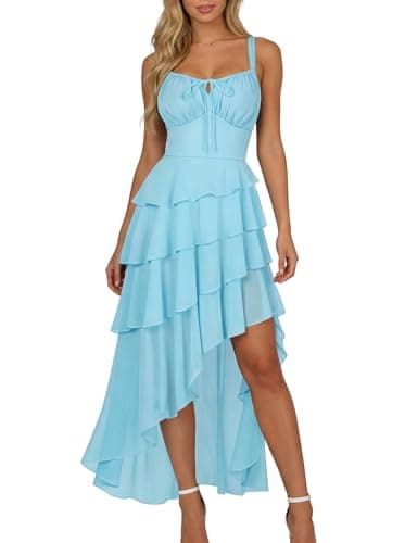 SCARLET DARKNESS Ruffle Hi-Low Corset Renaissance Pirate Fairy Gothic Dress - Image 1