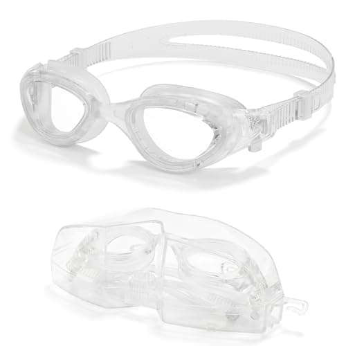 Aegend Swim Goggles, No-Leaking Anti-Fog Swimming Goggles for Adult Men Women (Clear)