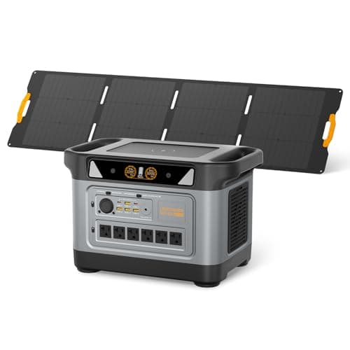 UDPOWER S2400 Portable Power Station(Solar Panel Option), 2083Wh LiFePO4, 2400W (Surge 3000W) UPS, 6 AC Outlets, Solar Generator for RVs Camping Emergency, Home Backup (Bundle(S2400+210W panel)) - Image 1