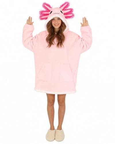 Onesilo Wearable Blanket Hoodie for Women Men, Comfy Oversized Hooded Sweater Christmas Gifts Cozy Warm - Image 1