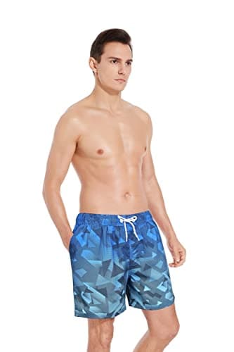 MILANKERR Compression Shorts for Men Swimming Trunks Beach Shorts with Compression Liner Workout Athletic Short Tropical Hawaiian Swim Trunk - Thumbnail 2