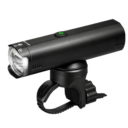 Bike Light for Night Riding, Front Bike Lights Rechargeable Bright Bicycle Light, Aluminum Alloy Anti-Glare IP66 Waterproof Bike Headlight for Urban, Road Cyclists, Commuters- 1500 Lumens
