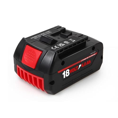 wowrmaykay 4.0Ah Replacement for Bosch 18V Battery BAT609 BAT618 BAT619G BAT610G BAT612, High Output Lithium-Ion Battery Compatible with Bosch 18 Volt Cordless Power Tools Drills & Original Chargers - Image 1