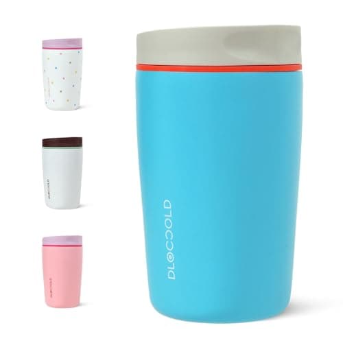 DLOCCOLD Insulated Stainless Steel Coffee Tumbler with Spill Resistant Lid, Reusable Iced Coffee Cup, Cup Holder Friendly Travel Coffee Mug, 12oz - Image 1
