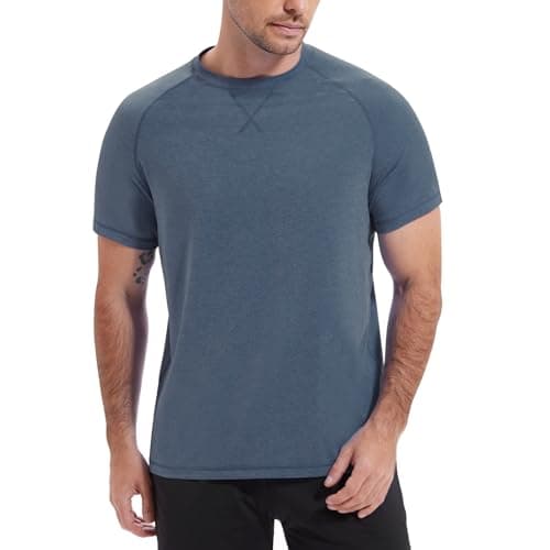 Men’s Rash Guard Swim Shirt UPF 50+ Sun Protection Quick Dry Short Sleeve UV Swim Top for Surfing Swimming Beach - Image 1