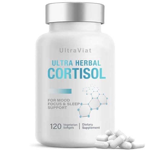Cortisol Supplements for Women and Men, 120 Count Cortisol Reducer with Ashwagandha, Support Hormone Balance, Stress & Sleep - Image 1