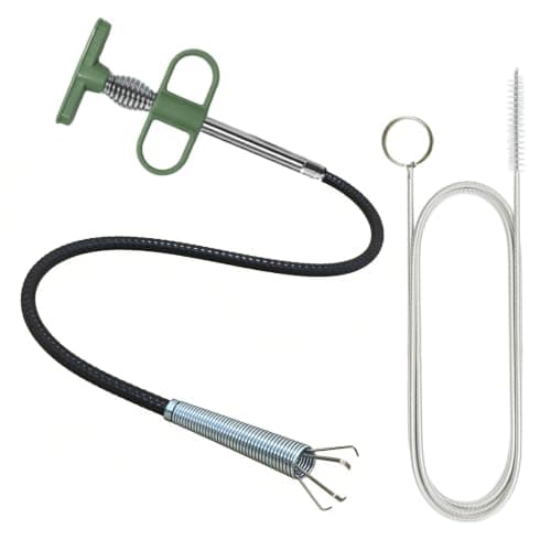 GDOMI 33 Inch Drain Snake Clog Remover,Flexible Grabber Claw Tool for Hair, Pipe & Kitchen Sink Drain - Image 1