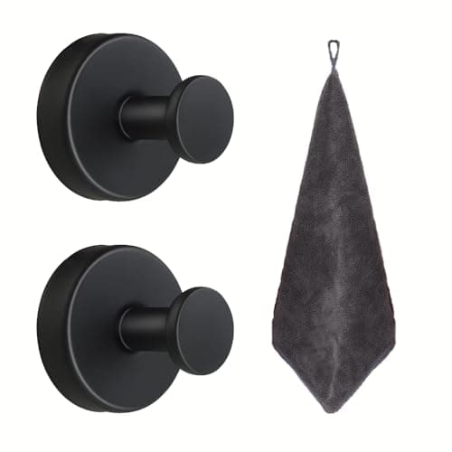Suction Cup Hooks for Shower，Removable Towel Hooks for Bathroom Wall Window Glass Door Mirror，No Drill Stainless Steel Towel Holder Bath Robe Wreath Looafh Hooks for Hanging