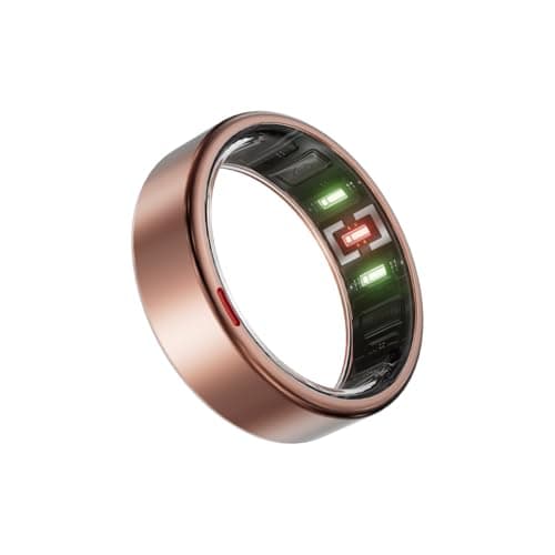 POBOVi Gen 2 Titanium Smart Ring for Women & Men, Sleep & Heart Rate Tracker, No Subscription, Size Before You Buy (Rosegold, 7) - Image 1