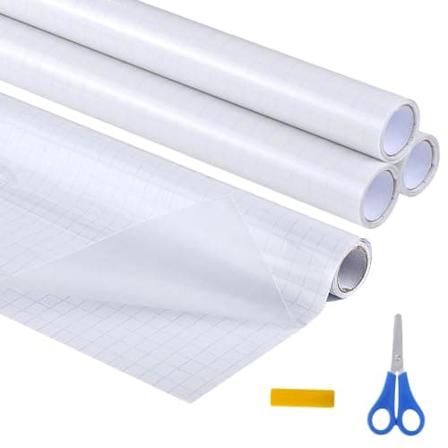 WSICSE 4 Rolls Clear Contact Paper, 17 in x 5 ft Clear Self Adhesive Book Covers Peel and Stick Paper Protector for Books Crafts Textbook Documents Home Decor - Image 1