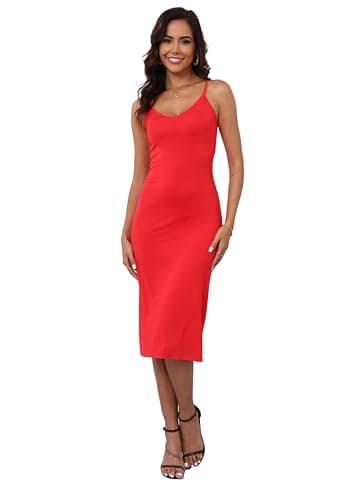 LB LIFEBEST Women's Full Slips Cami Long Spaghetti Strap Under Dress - Thumbnail 2