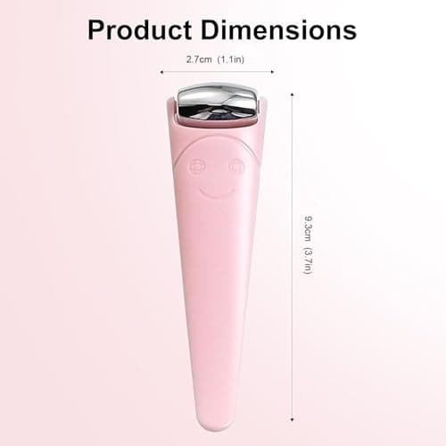 VISDOLL Mini Stainless Steel Ice Facial Roller Face & Under Eye Roller, Travel Size Cooling Facial Tool, for Under Eye Areas that Feel Puffy Or Have A Tired, Dark Look, Skincare Product Scoop - Thumbnail 6