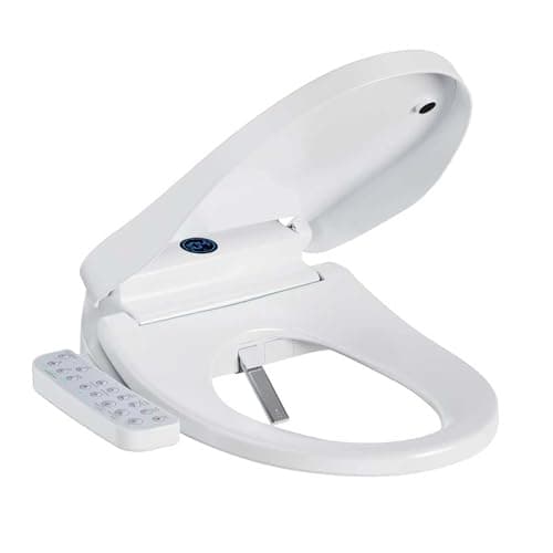GAICOM Electric Bidet Toilet Seat Elongated, Instant Warm Water, Heated Seat & Warm Air Dryer, Self-Cleaning Nozzle, Night Light, Soft Closed Lid, Easy Installation
