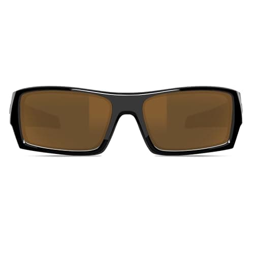B.N.U.S Polarized Sunglasses for Men with Corning Glass Lens - Scratch-Resistant, Optical Clarity, Premium UV Protection (Black/Brown Lens, Polarized) - Thumbnail 3