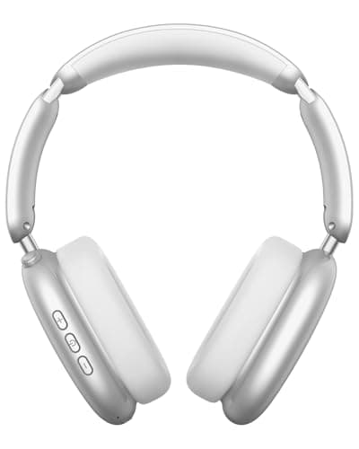 Wentronic Y02 Active Noise Cancelling Headphones, Wireless Over-Ear Bluetooth 5.4 Headphones, Multiple Modes, 60H Playtime, Hi-Res Audio, Big Bass, Foldable Lightweight for Travel Home Office, Silver - Image 1