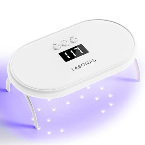 LASONAS UV LED Nail Lamp for Gel Polish 24W UV Light 3 Timer Setting Fast Drying Curing Mini Portable Cure Lamp for Gel Stickers and Strips Home Nail Care Salon - Image 1