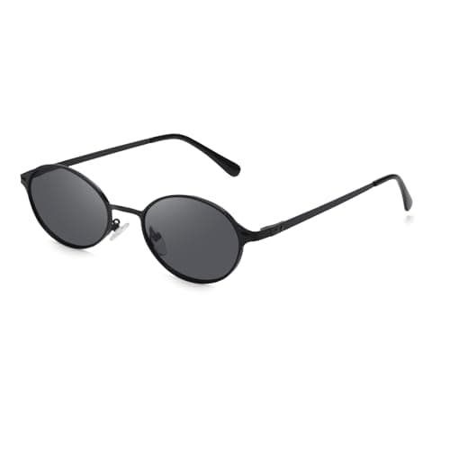 SODQW Trendy Oval Sunglasses for Women Small Gold Frame Fashion Designer Ladies Shades with UV400 Protection - Image 1