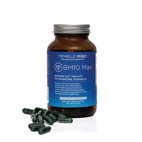 Michelle Peiret BM10 Max | Boron Supplement for Men & Women | Boron Complex with Zinc, Biotin 10,000 mcg, MSM, Silica, Saw Palmetto | Hair Skin & Nails + Trace Mineral Support | 60 Veg Capsules - Image 1